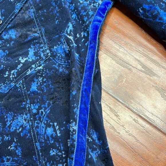 NWT Georg  Roth Los Angeles Men's Classic blue corduroy button down shirt - Picture 8 of 12